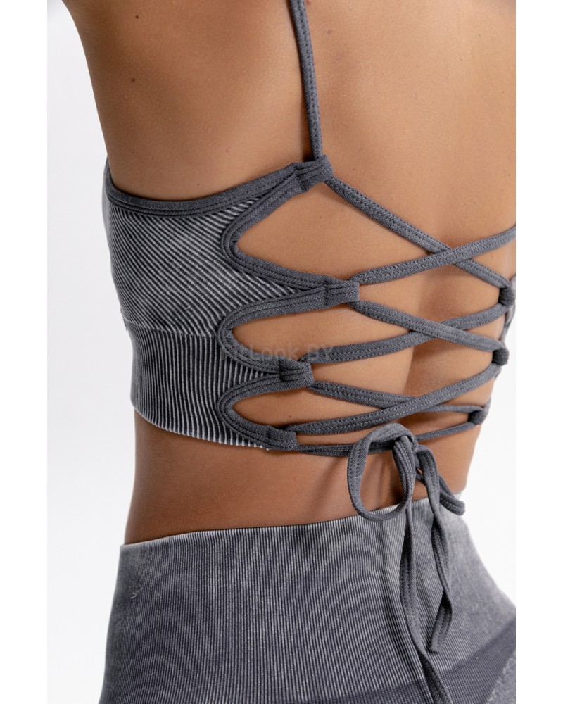 Топ Forstrong Lattice Black Denim