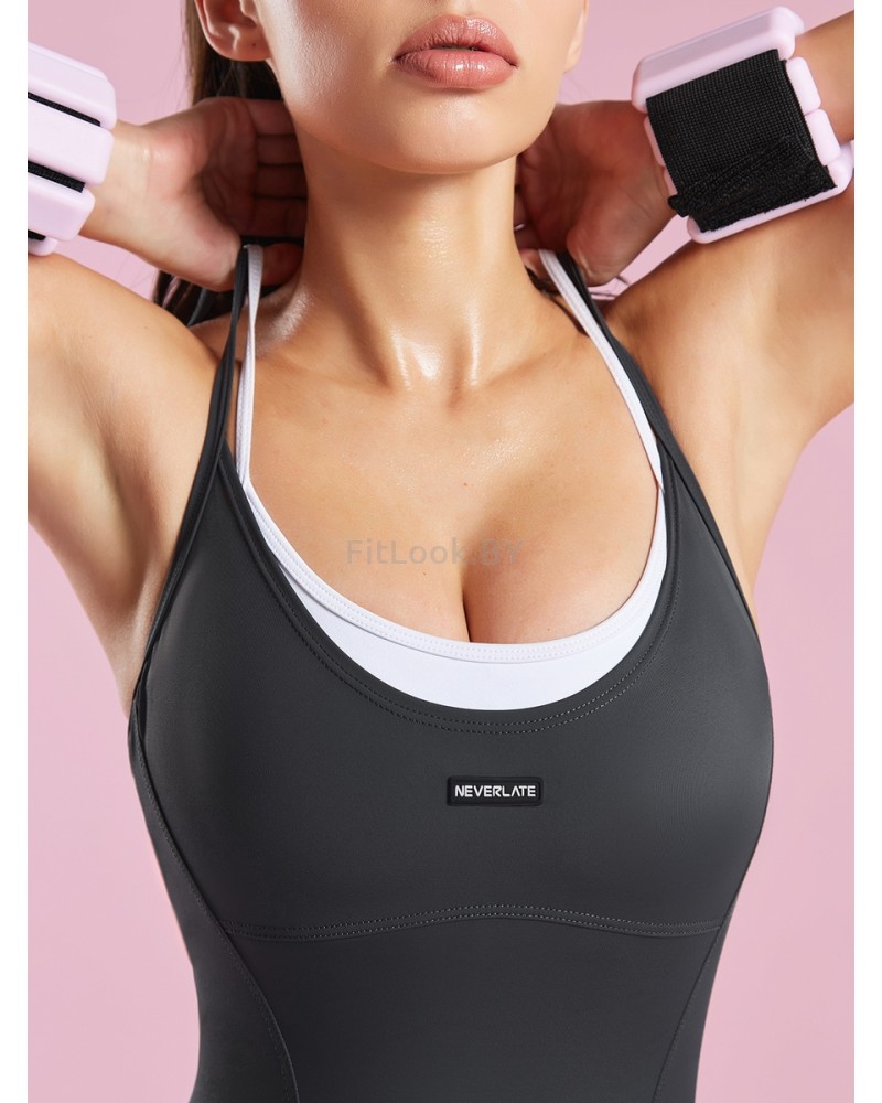 Женский моделирующий комбинезон  c имитацией топа Neverlate BodySuit 