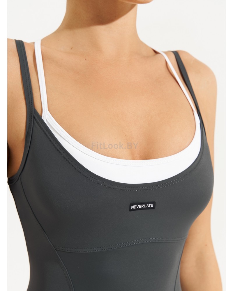 Женский моделирующий комбинезон  c имитацией топа Neverlate BodySuit 
