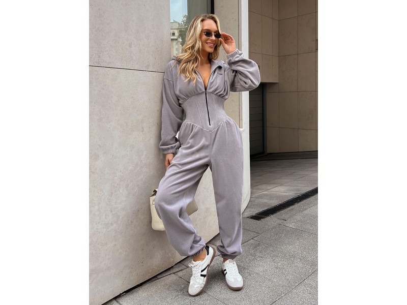 Комбинезон Neverlate Corset Plush Gray