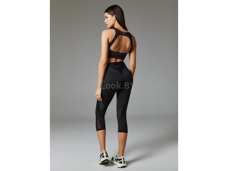 Леггинсы Neverlate Twin Belt Mesh (длина 3/4 )