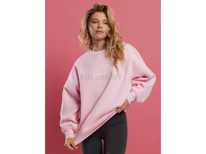 Свитшот оверсайз Neverlate Athletic Pink