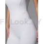Моделирующий комбинезон на бретелях Neverlate Aerobics Classic White