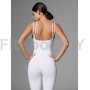 Моделирующий комбинезон на бретелях Neverlate Aerobics Classic White