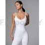 Моделирующий комбинезон на бретелях Neverlate Aerobics Classic White
