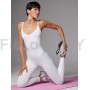 Моделирующий комбинезон на бретелях Neverlate Aerobics Classic White