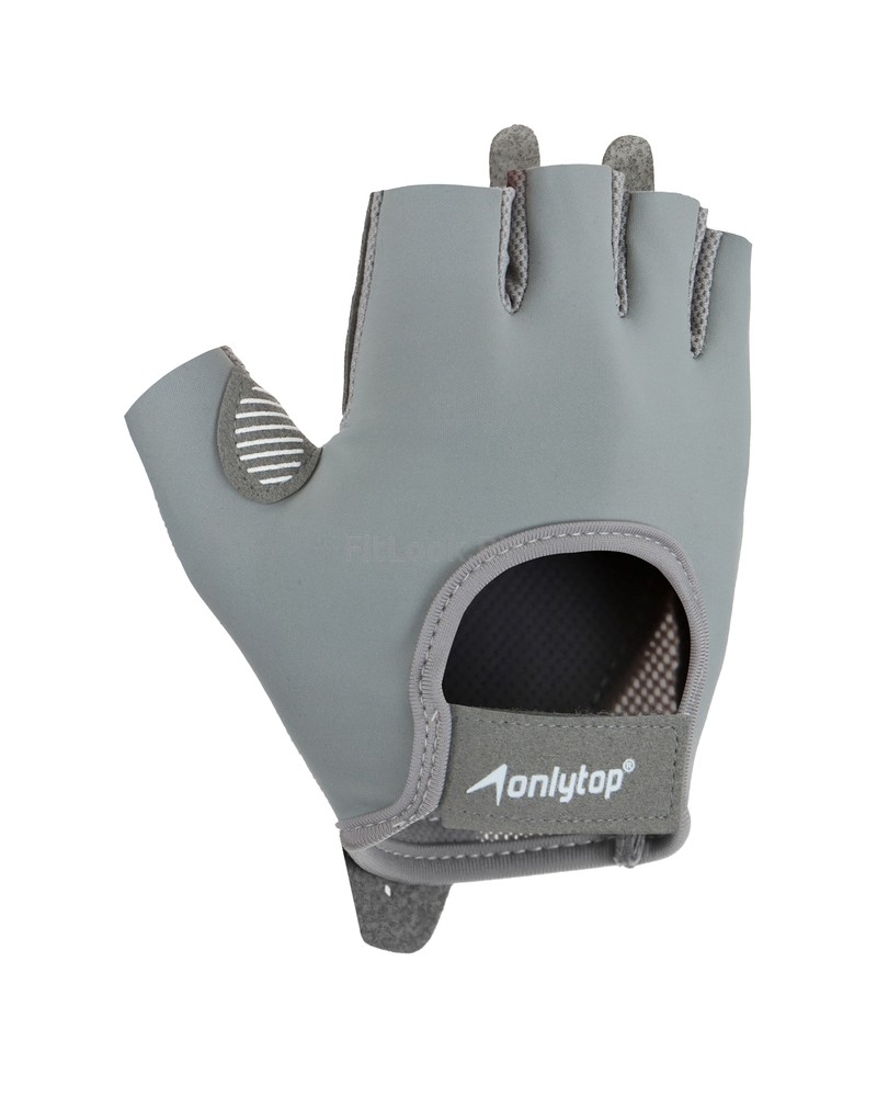 Перчатки для фитнеса ONLYTOP, серый