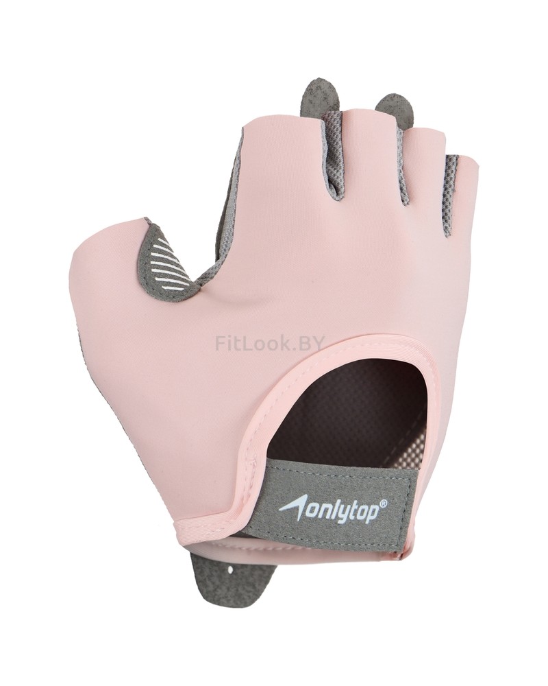 Перчатки для фитнеса ONLYTOP, розовый
