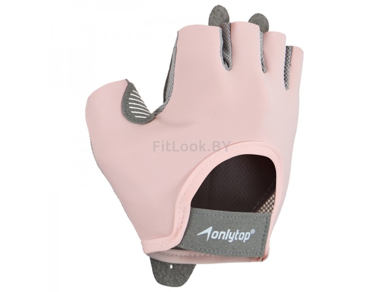 Перчатки для фитнеса ONLYTOP, розовый