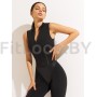 Комбинезон для фитнеса Corset Long Black  с фиксатором