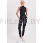 Комбинезон для фитнеса Corset Long Black  с фиксатором