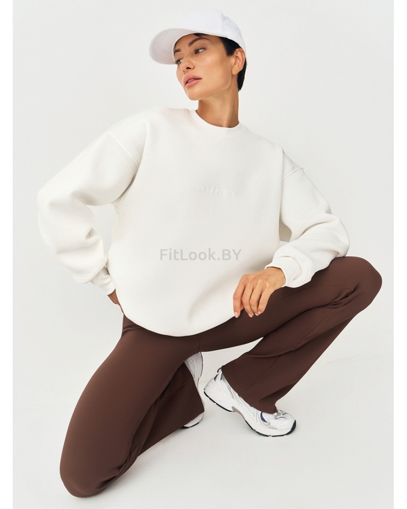 Брюки клеш в рубчик c разрезами NEVERLATE RIB Slash 