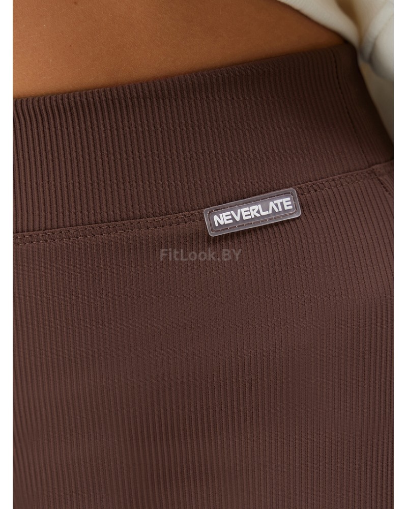 Брюки клеш в рубчик c разрезами NEVERLATE RIB Slash 