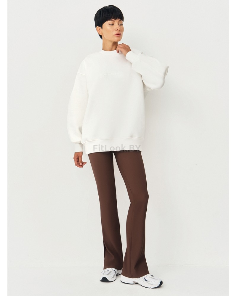 Брюки клеш в рубчик c разрезами NEVERLATE RIB Slash 