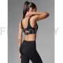 Спортивный топ-бра с фигурной вставкой U-bra NS Black 