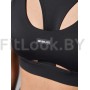 Спортивный топ-бра с фигурной вставкой U-bra NS Black 