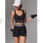 Спортивный топ-бра удлиненный Neverlate  V-BRA Long Black
