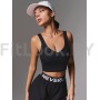 Спортивный топ-бра удлиненный Neverlate  V-BRA Long Black