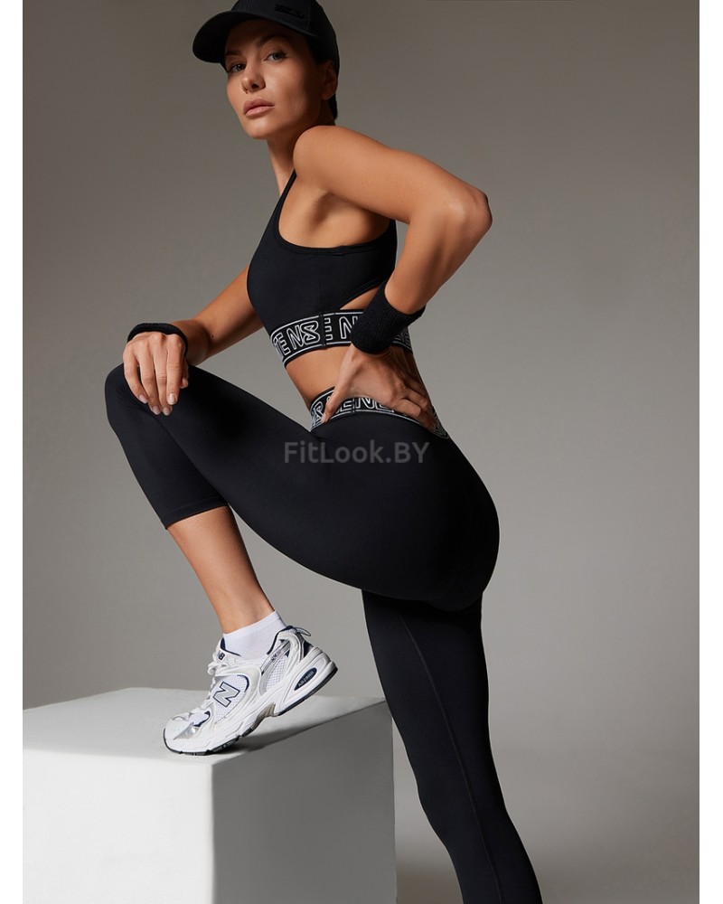 Леггинсы укороченные с высокой посадкой Neverlate