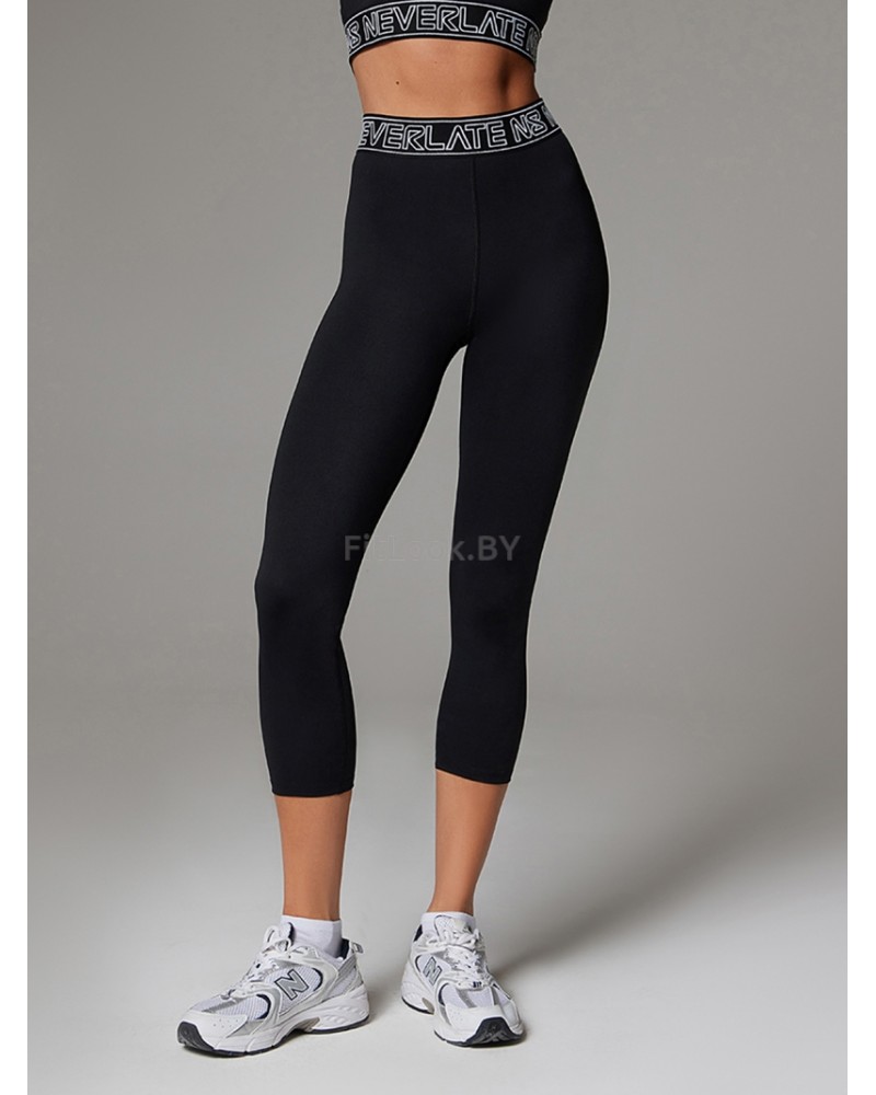 Леггинсы укороченные с высокой посадкой Neverlate