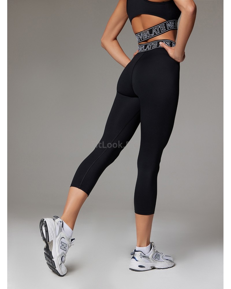 Леггинсы укороченные с высокой посадкой Neverlate