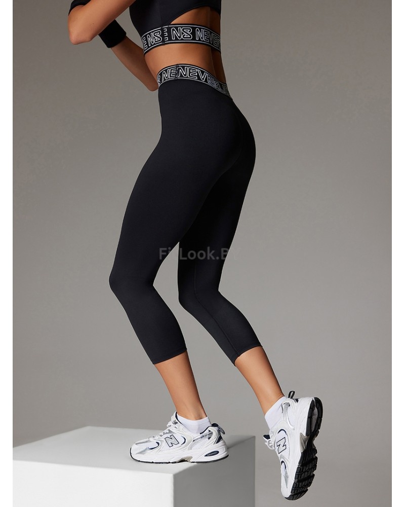 Леггинсы укороченные с высокой посадкой Neverlate