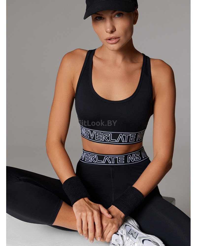 Леггинсы укороченные с высокой посадкой Neverlate