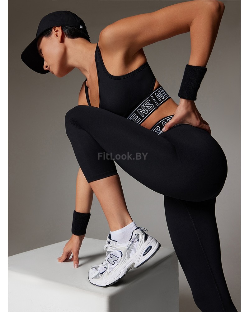 Леггинсы укороченные с высокой посадкой Neverlate