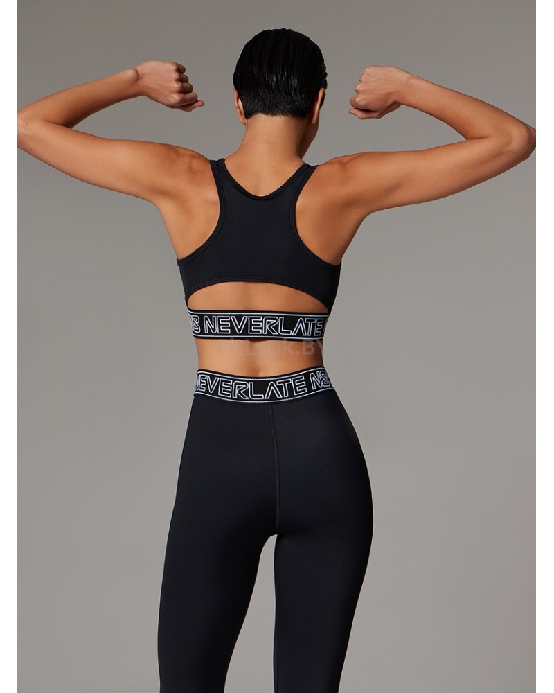 Леггинсы укороченные с высокой посадкой Neverlate