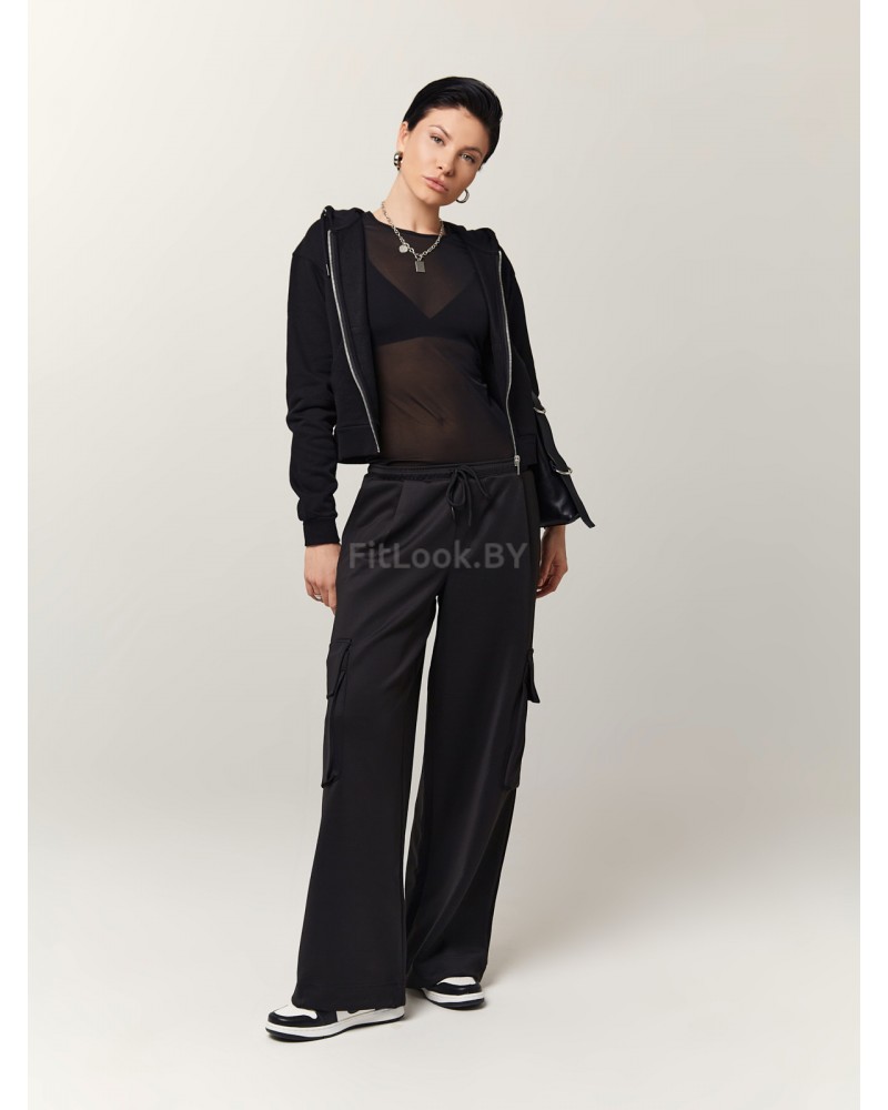 Базовый укороченый рашгард из эластичной сетки с длинным рукавом