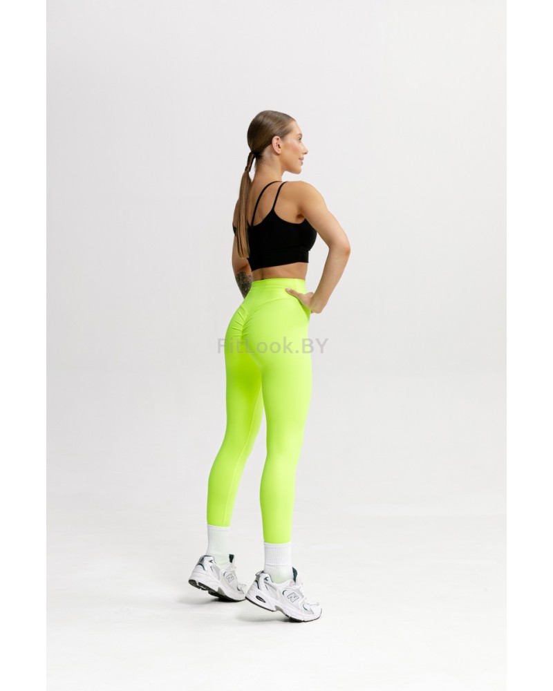Леггинсы Forstong Scrunch Neon Yellow