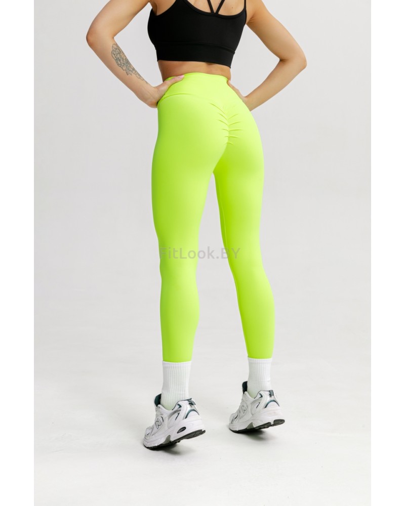 Леггинсы Forstong Scrunch Neon Yellow