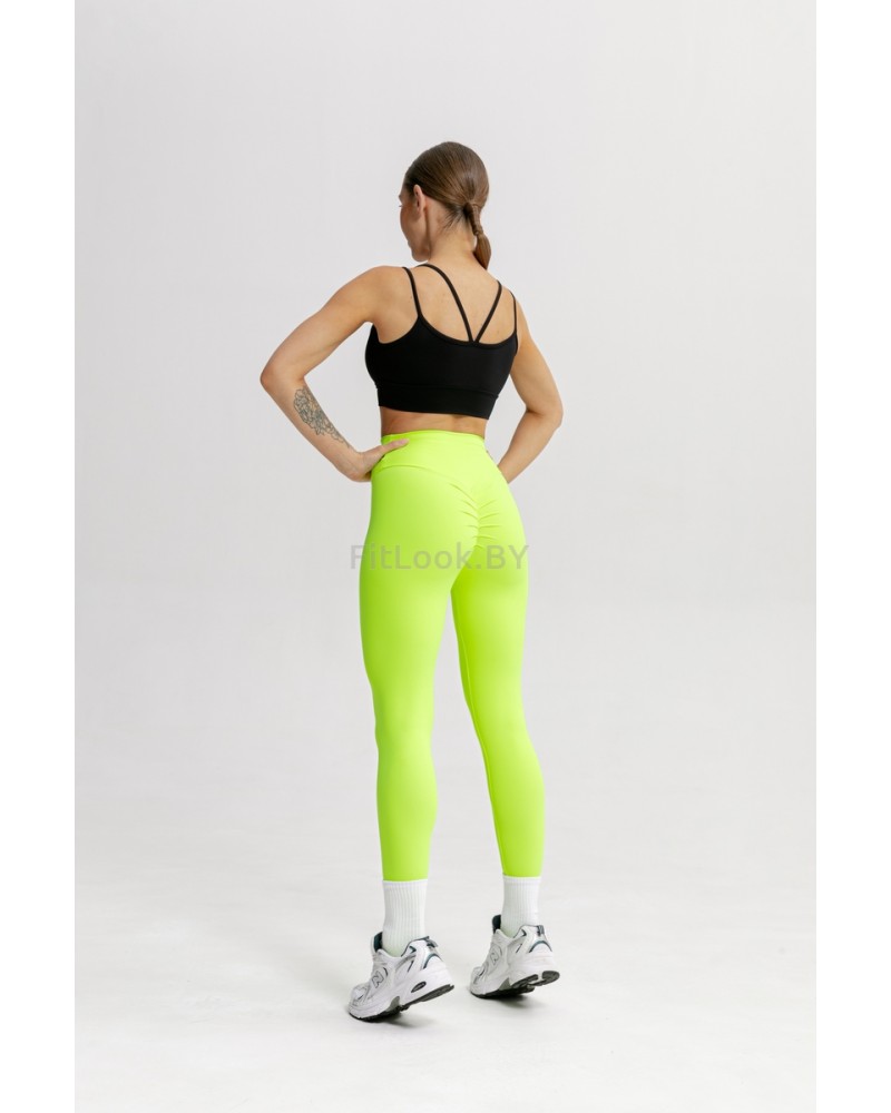 Леггинсы Forstong Scrunch Neon Yellow