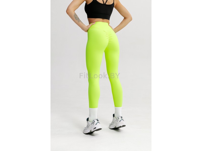 Леггинсы Forstong Scrunch Neon Yellow