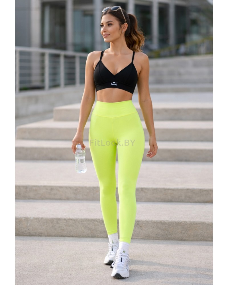 Леггинсы Forstong Scrunch Neon Yellow