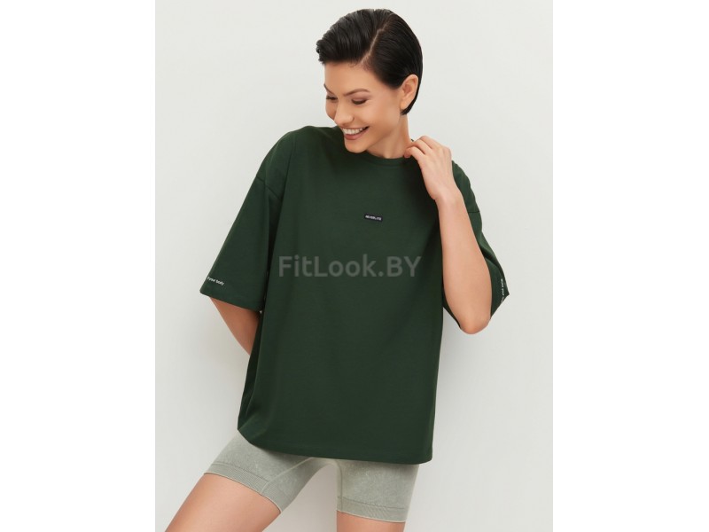Футболка свободная Neverlate Base Khaki 