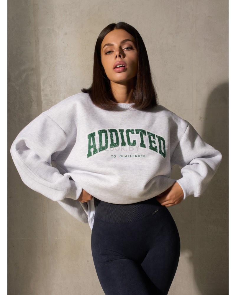 Утепленный свитшот оверсайз ADDICTED