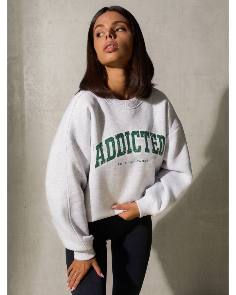 Утепленный свитшот оверсайз ADDICTED