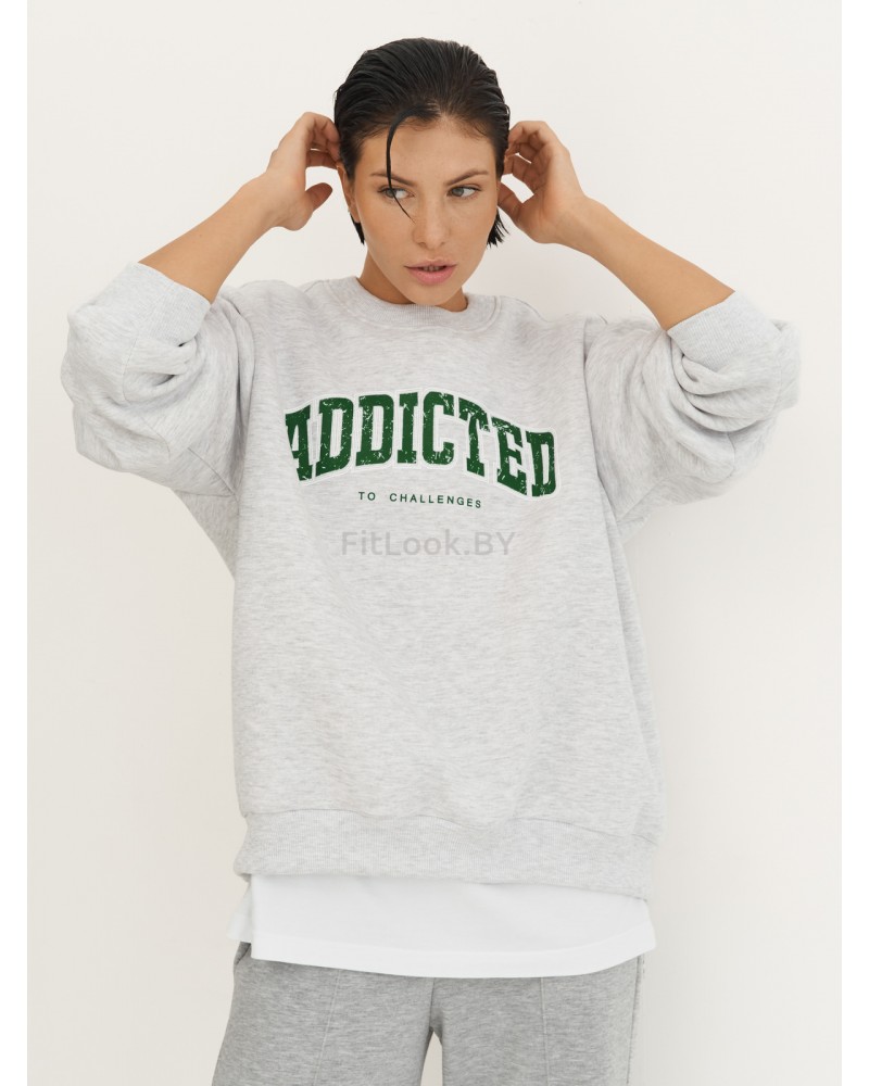 Утепленный свитшот оверсайз ADDICTED