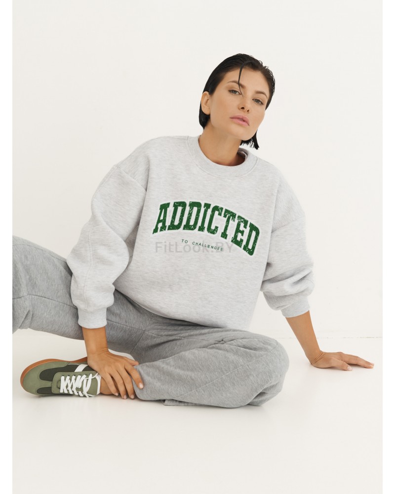 Утепленный свитшот оверсайз ADDICTED