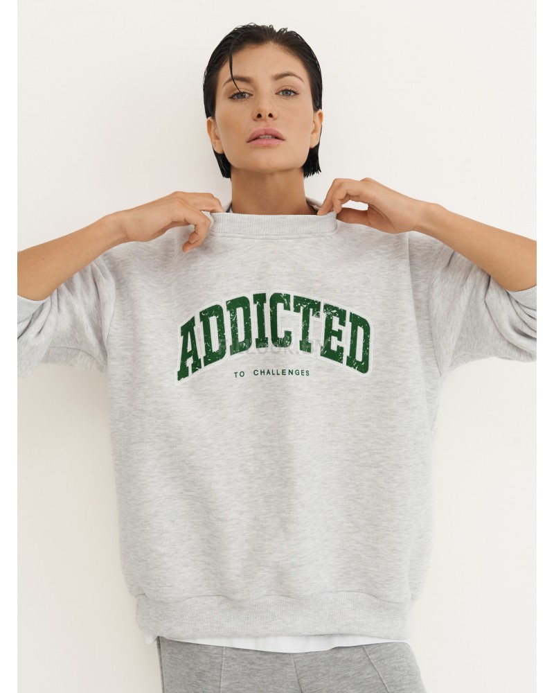 Утепленный свитшот оверсайз ADDICTED