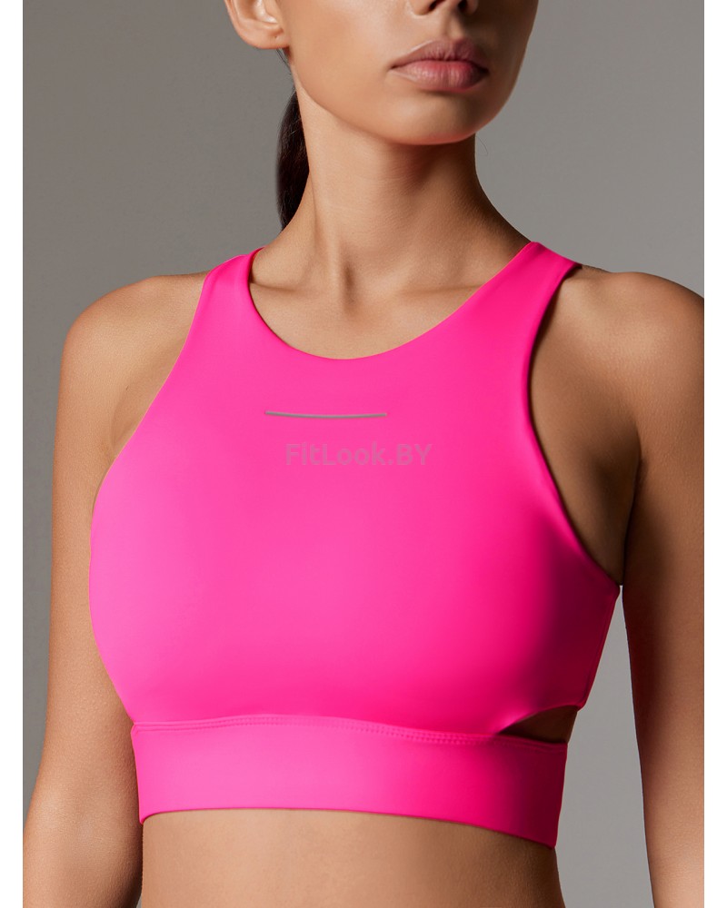 Спортивный топ-бра со средней поддержкой и вставными чашками