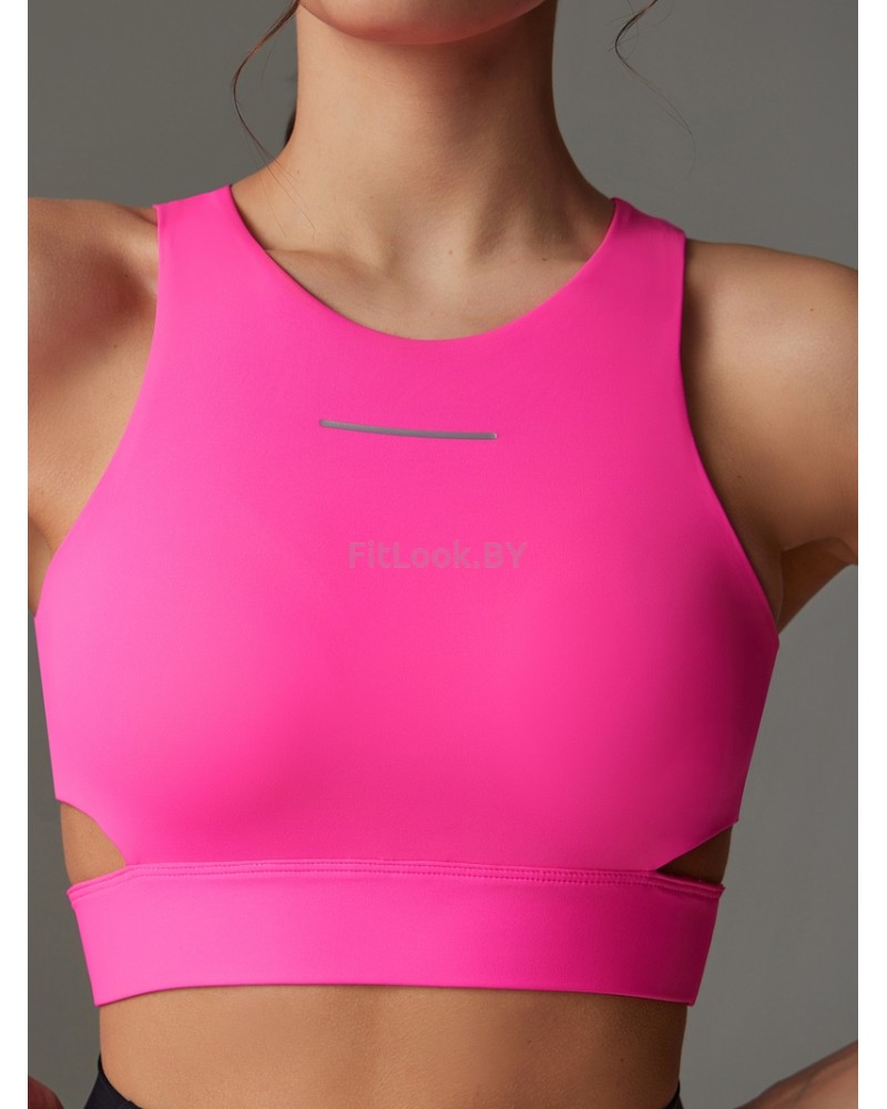 Спортивный топ-бра со средней поддержкой и вставными чашками