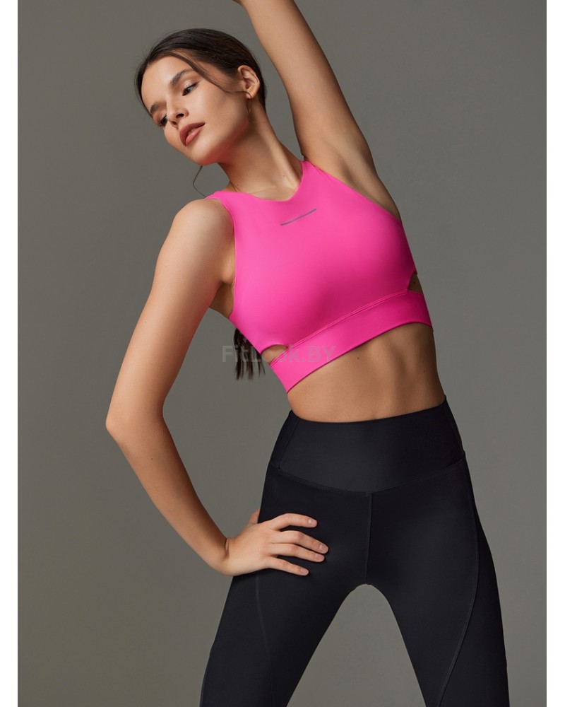 Спортивный топ-бра со средней поддержкой и вставными чашками