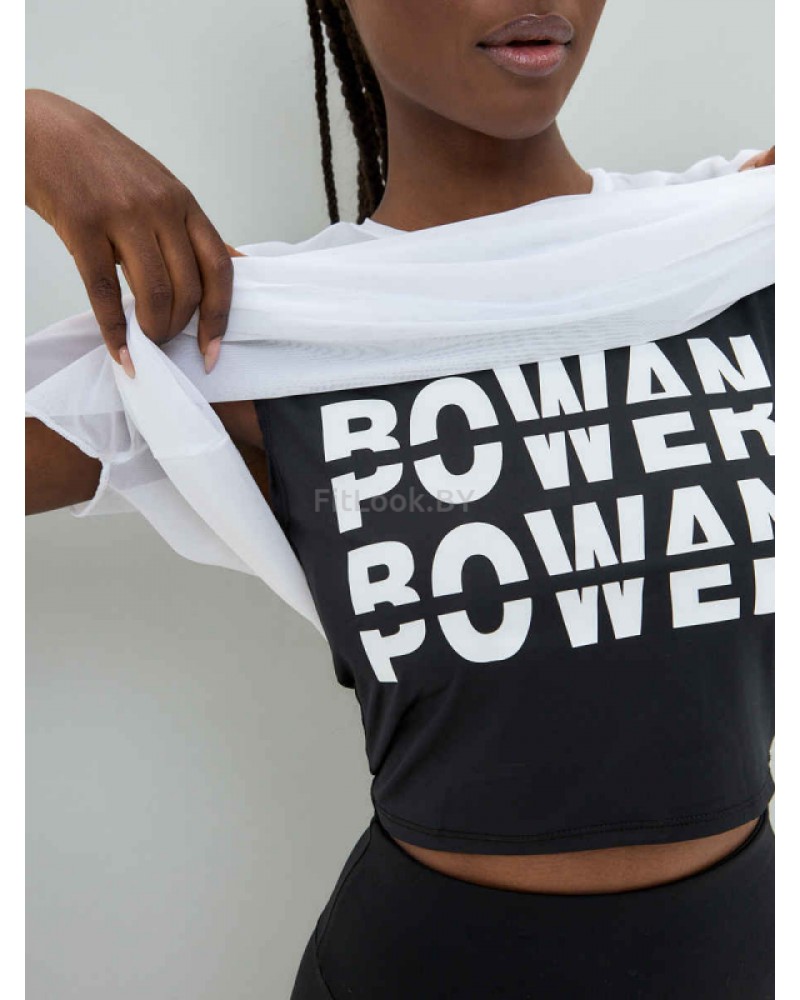 Двойная майка в сетку ROWAN POWER White