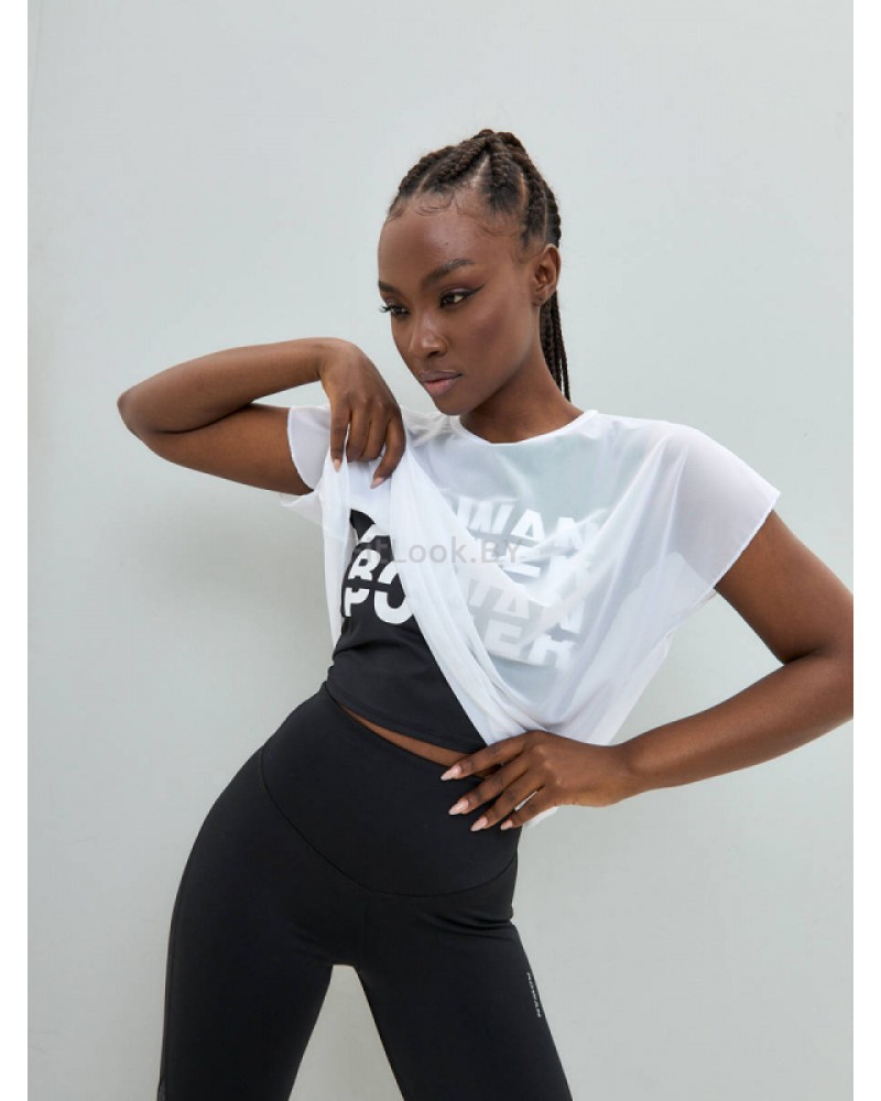 Двойная майка в сетку ROWAN POWER White