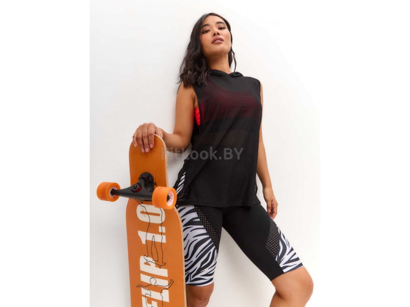 Майка сетка ROWAN CAPE Black с капюшоном 