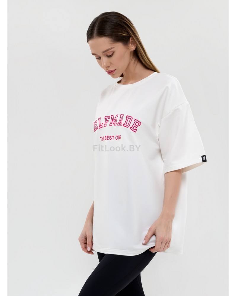 Футболка Bona Fashion: OVERSIZE T- shirt Selfmade "White"