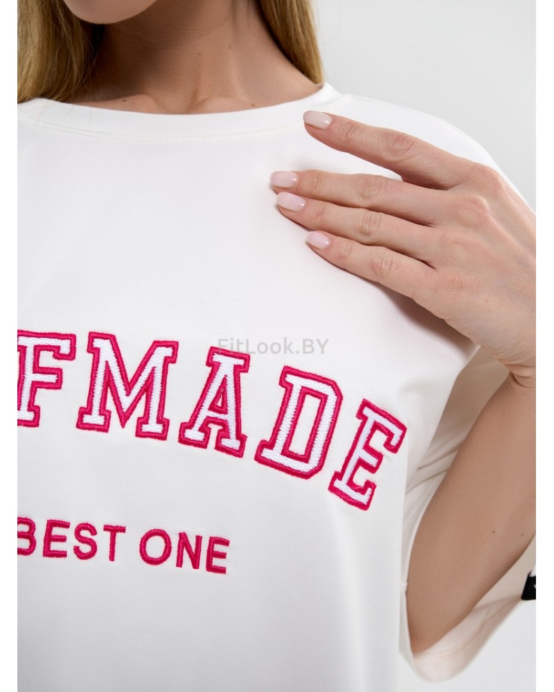 Футболка Bona Fashion: OVERSIZE T- shirt Selfmade "White"