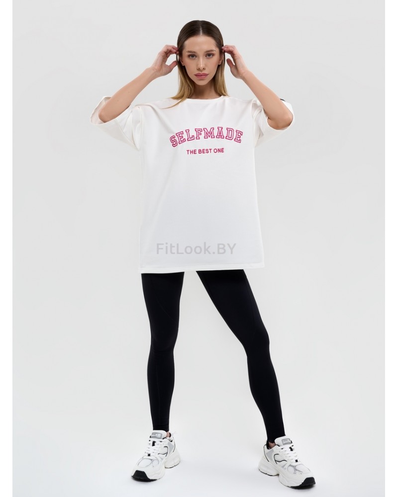 Футболка Bona Fashion: OVERSIZE T- shirt Selfmade "White"